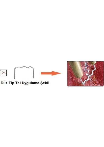 200 Adet 0,8mm Düz Tip Kaynak Zımba Teli