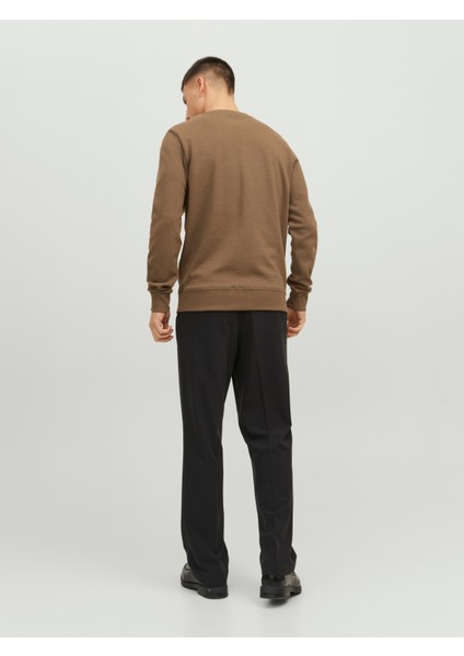 Bisiklet Yaka Baskılı Sweatshirt- Basic fırsatları