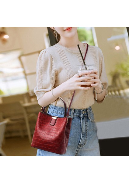 Omuz Çantası Bayan Pu Çanta Crossbody Cüzdan Çantası (Yurt Dışından) fırsatları