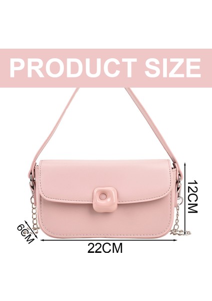 Yeni Pu Deri Joker Crossbody Çanta Küçük Moda Taşınabilir Küçük Çanta (Yurt Dışından)