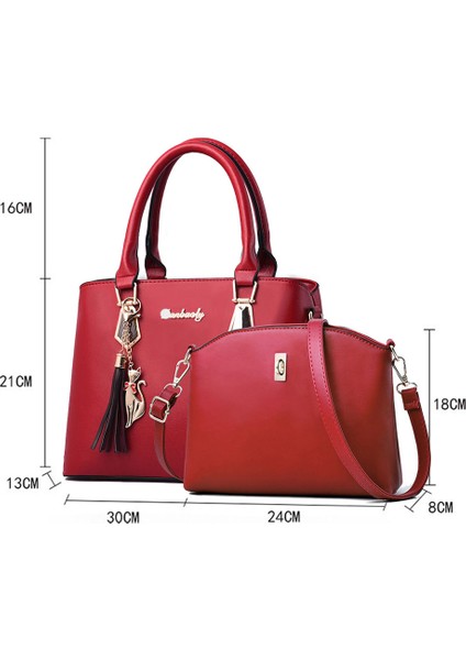 Yeni Moda Pu Messenger Çanta - Günlük Seyahat Için Basit Omuz Çantası (Yurt Dışından)