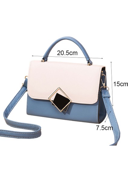 Mini Çanta Çanta Yeni Pu Deri Moda Tek Omuz Çapraz Küçük Kare Çanta (Yurt Dışından)