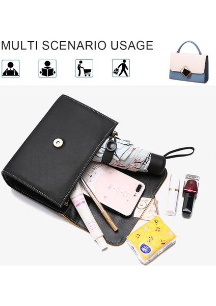 Mini Çanta Çanta Yeni Pu Deri Moda Tek Omuz Çapraz Küçük Kare Çanta (Yurt Dışından)