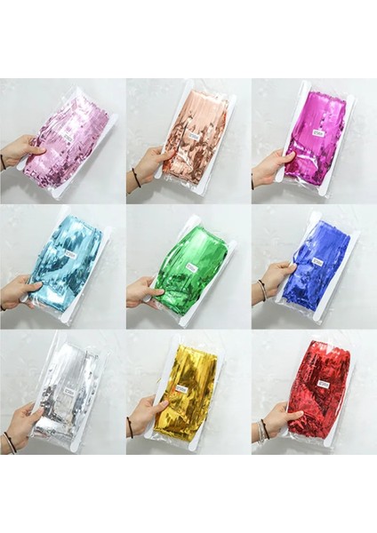 Gümüş Metalize Kapı Duvar Fon Arka Perde 1 x 2 Metre