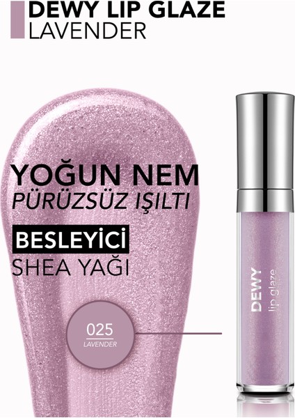 Dewy Lip Glaze Nemlendirici Etkili Yarı Transparan Dudak Parlatıcısı