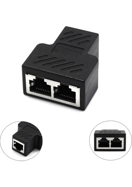 Ethernet Kablosu 2 Splıtterör Adaptörü 1 Pc (Yurt Dışından)