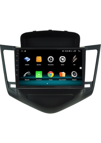 Chevrolet Cruze Android 13 Multimedya Carplay 4gb RAM+64GB HDD 2008-2012 Navigasyon Ekran