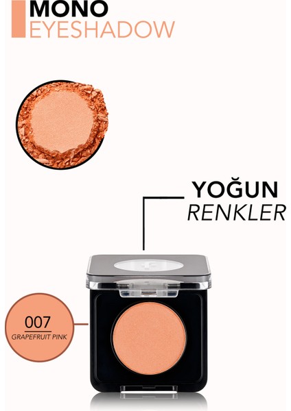 Mono Yüksek Pigmentli & Mat Bitişli Kompakt Göz Farı
