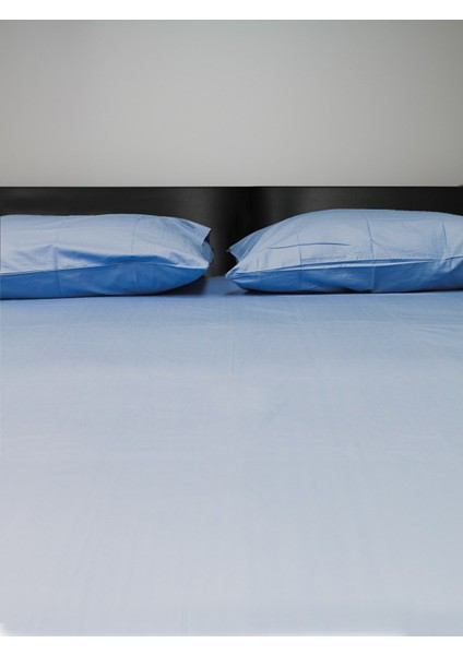 Mavi Ranforce Çift Kişilik Çarşaf Seti fiyatları