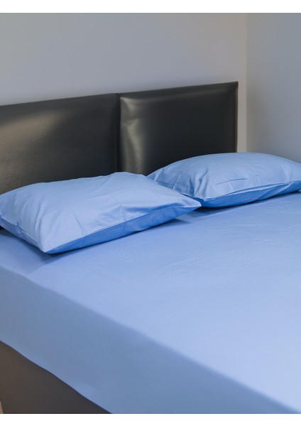 Mavi Ranforce Çift Kişilik Çarşaf Seti modelleri