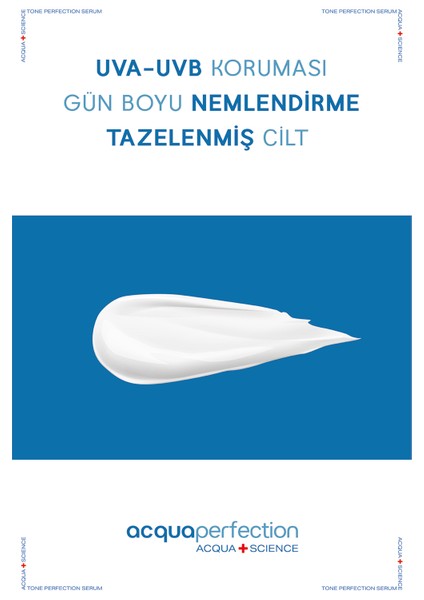 Acqua Perfection Acquaboost Yoğun Nemlendirici & Uva-Uvb Güneş Koruma Spf 30 , Besleyici, Yenileyici, Nemlendirici Yüz Kremi 50ML, Tüm Ciltler Için