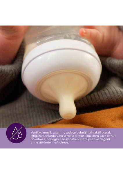 Philips Avent Natural Response 2'li Biberon Emziği, 1 Numara, 0 Ay+