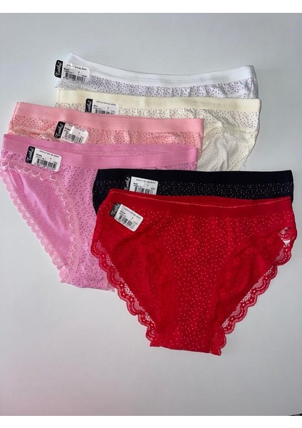 Tutku Bayan pamuk Bikini Külot 6"lı paket (XS-S-M)