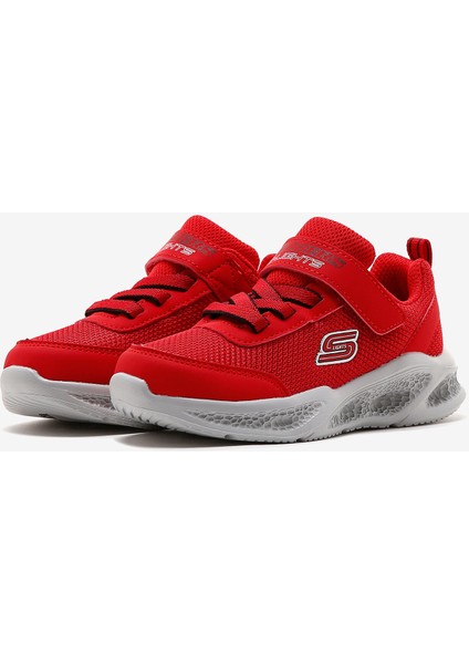 Skechers Meteor-Lights Küçük Erkek Çocuk Kırmızı Işıklı Spor Ayakkabı 401675N Rdbk