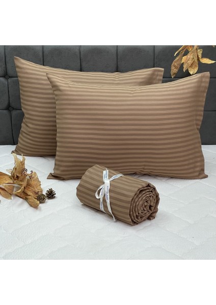 Komfort Home Battal Boy Lüx Otel Tipi Kolay Ütülenebilir Polycotton Saten Çarşaf Seti