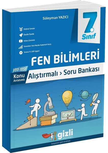 Gizli Yayınları 7. Sınıf Fen Bilimleri Konu Anlatımlı Alıştırmalı Soru Bankası