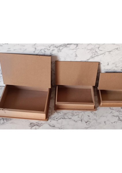 Hobi Adn Kitap Kutu 3'lü Set Ahşap Mdf Ham Ankara Siteler Ürünü El Yapım indirimleri