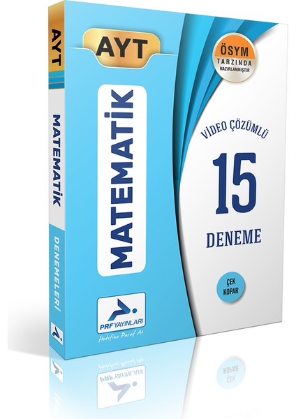 AYT Tamamı Çözümlü 15 Matematik Denemesi