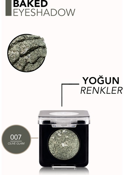 Baked Yüksek Pigmentli & Yoğun Işıltılı Fırınlanmış Göz Farı