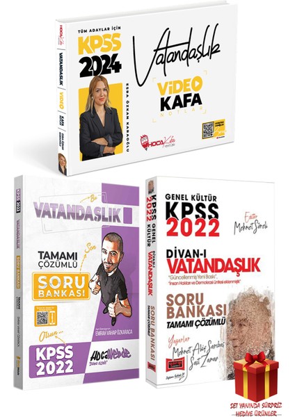 2024 Hoca Kafası KPSS Vatandaşlık Konu Anlatım + Hocawebde Vatandaşlık Sb + Yargı Vat Deneme +