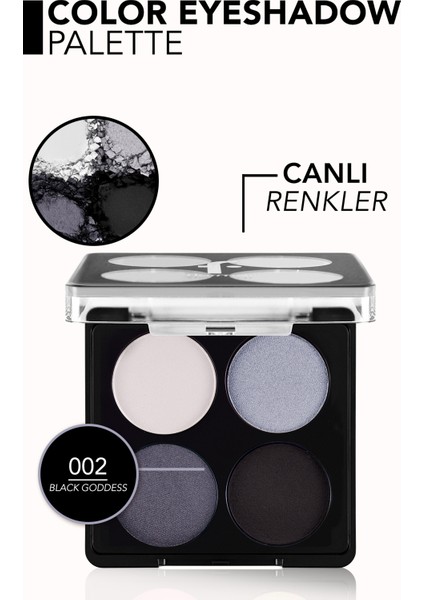 Color Palette Ince Yapılı & Mat Bitişli/ışıltılı 4'lü Göz Farı Paleti fırsatları