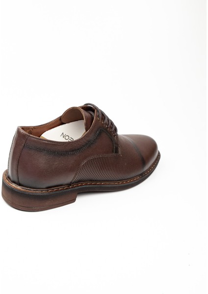 1043 1 Kahverengi Deri Erkek Klasik Ayakkabı fırsatları