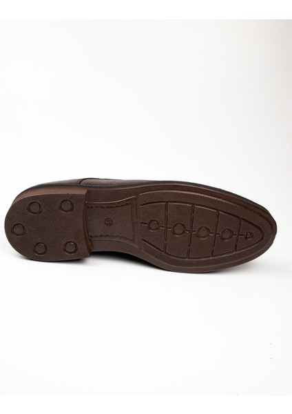 1043 1 Kahverengi Deri Erkek Klasik Ayakkabı indirimleri