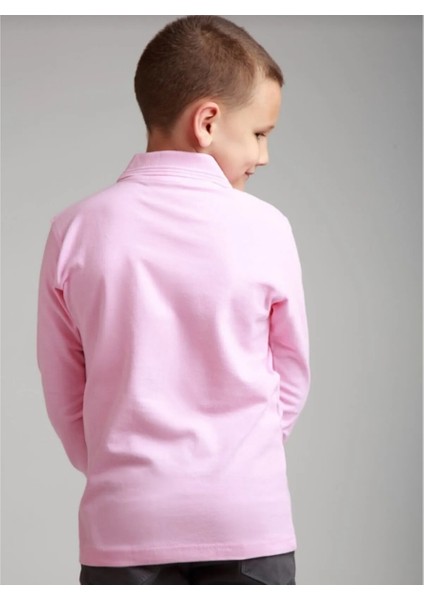 Unisex Çocuk Uzun Kol Polo Yaka Okul T-Shirt modelleri