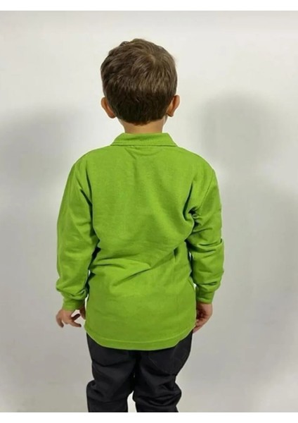 Unisex Çocuk Uzun Kol Polo Yaka Okul T-Shirt fiyatları
