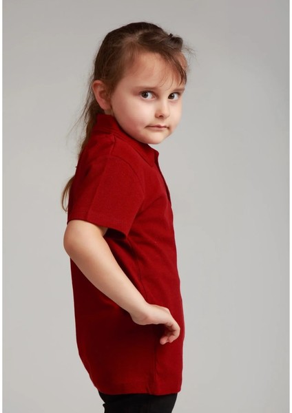 Unisex Çocuk Kısa Kol Polo Yaka Okul T-Shirt fiyatları