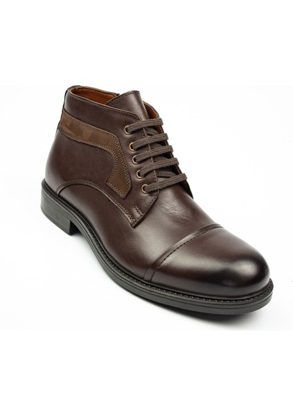 1738 Kahverengi Deri Klasik Erkek Bot