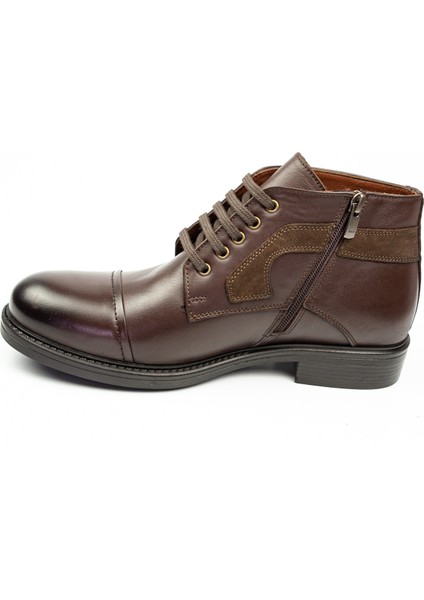 1738 Kahverengi Deri Klasik Erkek Bot modelleri