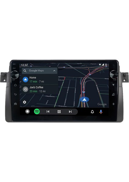 Bmw E46 Android Multimedya Carplay Oem 4bg RAM+64GB HDD Navigosyan Tuşlu Ekran modelleri