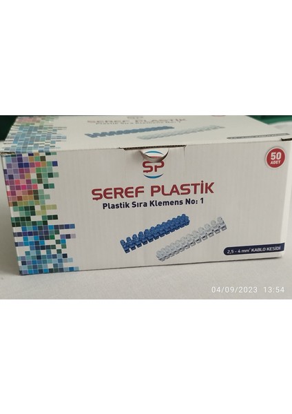 Şeref Plastik Sıra Klemens No:1 (12 Sıra 50 Adet) (A)=32 (V)=400