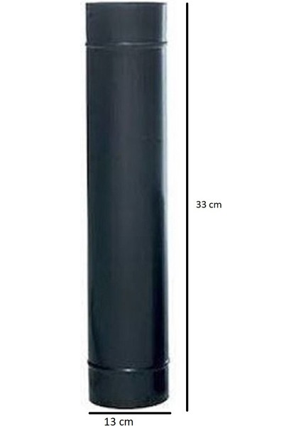 Mat Siyah Emaye Soba Borusu 50 cm