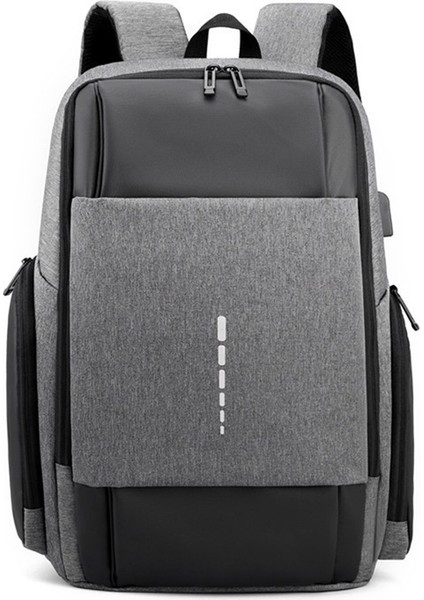 Iş Ofis Minimalist Sırt Çantası USB Şarj Açık Seyahat Çantası (Yurt Dışından)