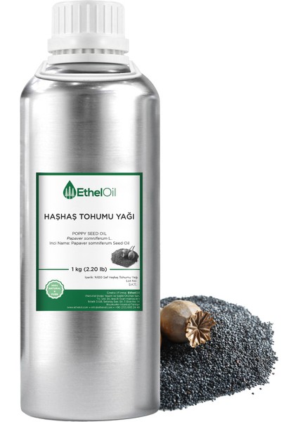 Haşhaş Tohumu Sabit Yağı 1 kg