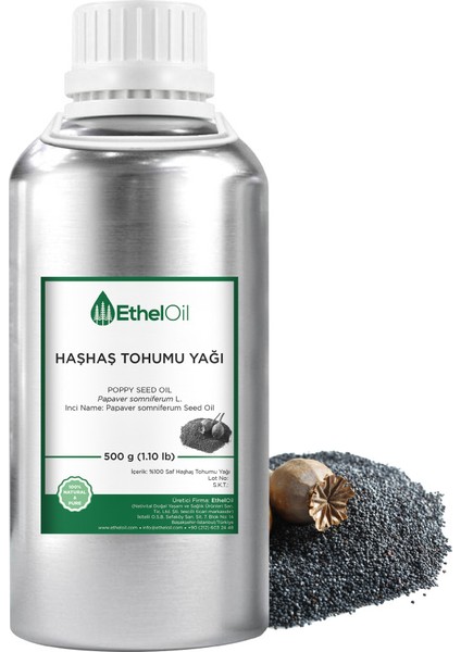 Haşhaş Tohumu Sabit Yağı 500 gr