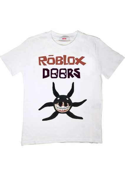 Roblox Doors Çocuk Tişört Unisex Kesim