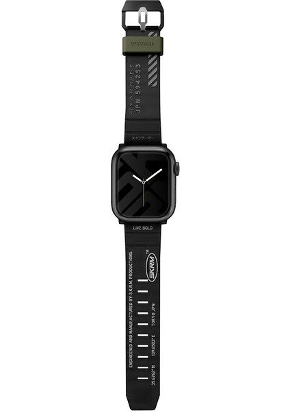 Watch Ultra Saat Kordonu 49MM Kordon Shokkustrap Kayış Siyah
