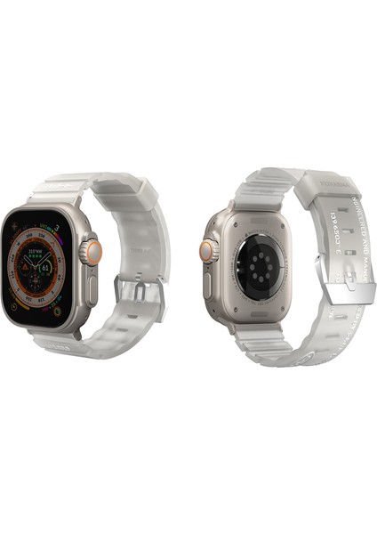 Watch Akıllı Saat Kordonu 44MM New Shokku Silikon Strap Kayış Beyaz modelleri