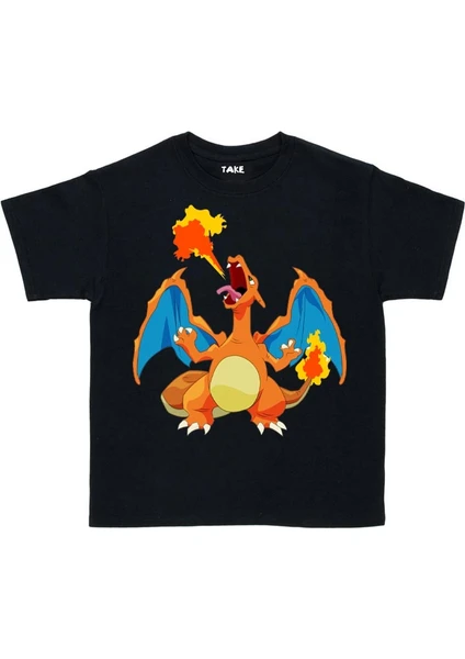 Pokemon Charizard Çocuk Tişört