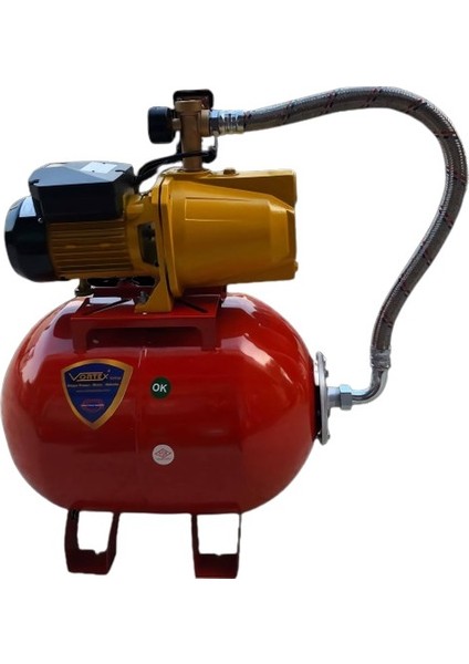 Jet 100M 1 Hp 5 Kat 6 Daire 50 Lt Yatık Tank Kitli Paket Hidrofor