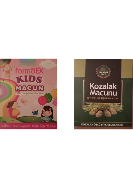 Myfarmaex Kids Çocuk Macunu + Kozalağı Macunu Ikili Avantajlı Kış Seti