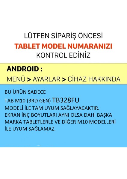 Lenova Tab M10 TB-328FU Uyumlu Tablet Kılıfı Dönebilen Standlı Uyku Modlu Case fiyatları