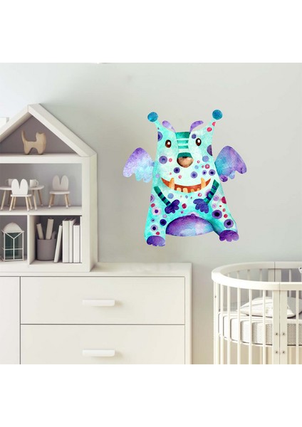 Sevimli Uzaylılar Sticker 2 Duvar Sticker 30X25 cm fiyatları