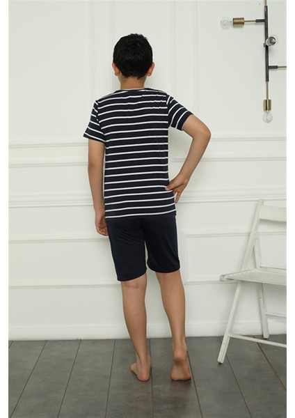 Erkek Çocuk Penye Şortlu Pijama Takım 20394