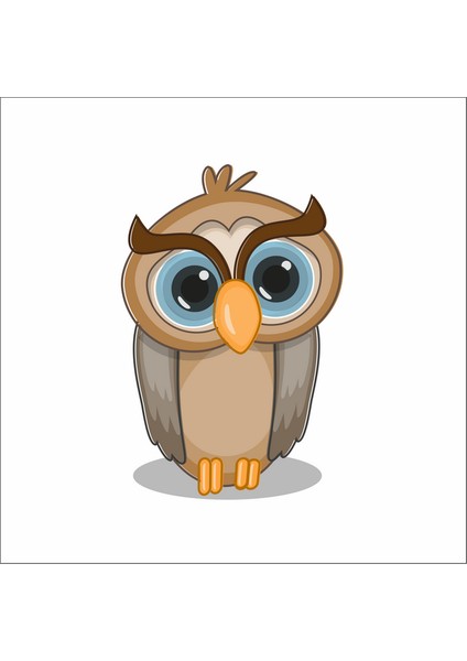 Baykuş Duvar Sticker Duvar Sticker 25X15 cm