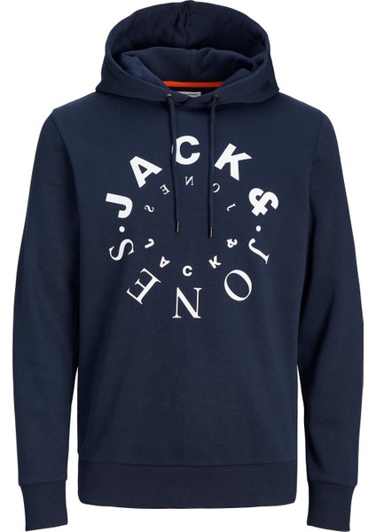 Yazı Baskılı Erkek Kapüşonlu Sweatshirt 12247471