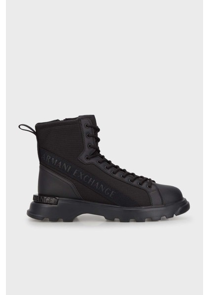 Fermuarlı Bağcıklı Kalın Tabanlı Logolu Bot Erkek Bot XUM011 XV614 K001